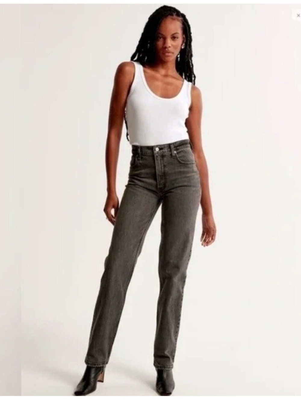 Abercrombie & Fitch The 90’s Ultra High-Rise Straight Jeans Size 0 US 25 Black